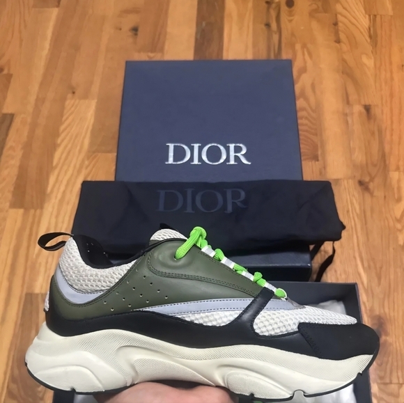 Dior Other - RARE Dior B22 Khaki Pistachio Size 44 US Mens Size 10-10.5
